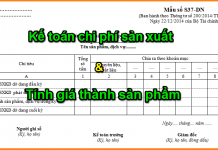 Luận Văn Kế toán chi phí sản xuất và tính giá thành sản phẩm tại Công ty TNHH Thương mại Tân Vĩnh Phát