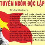 Văn Mẫu Phân tích Tuyên ngôn Độc lập của Chủ tịch Hồ Chí Minh.